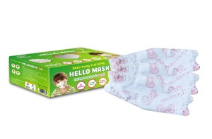 Khẩu Trang Em Bé Hello Kids KF94 ( Họa Tiết Hello Kitty -  50 cái/hộp )